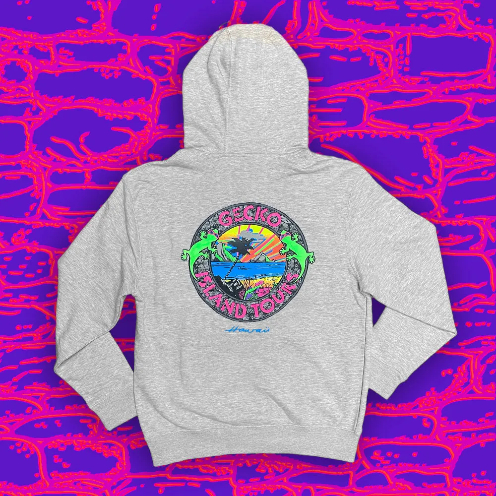 1987 Island Tour Full Zip Hoodie Heather Grey