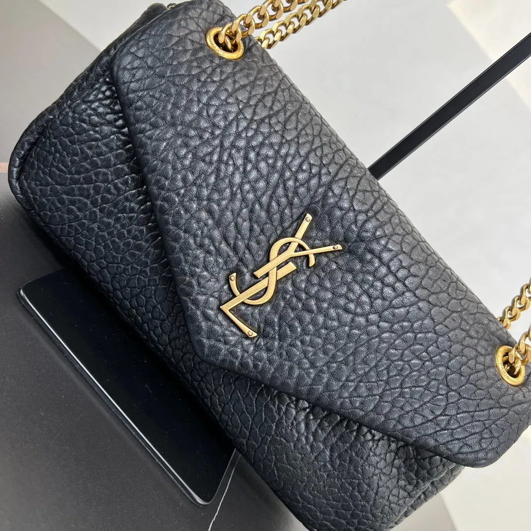 26CM black Calypso gold chain crossbody bag 734153