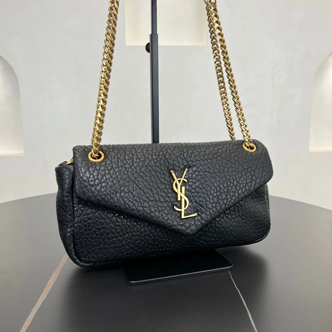 26CM black Calypso gold chain crossbody bag 734153