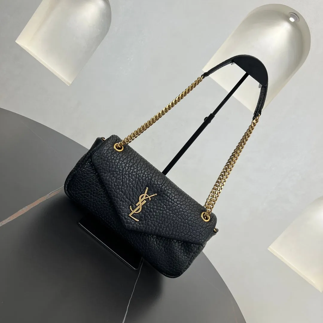 26CM black Calypso gold chain crossbody bag 734153