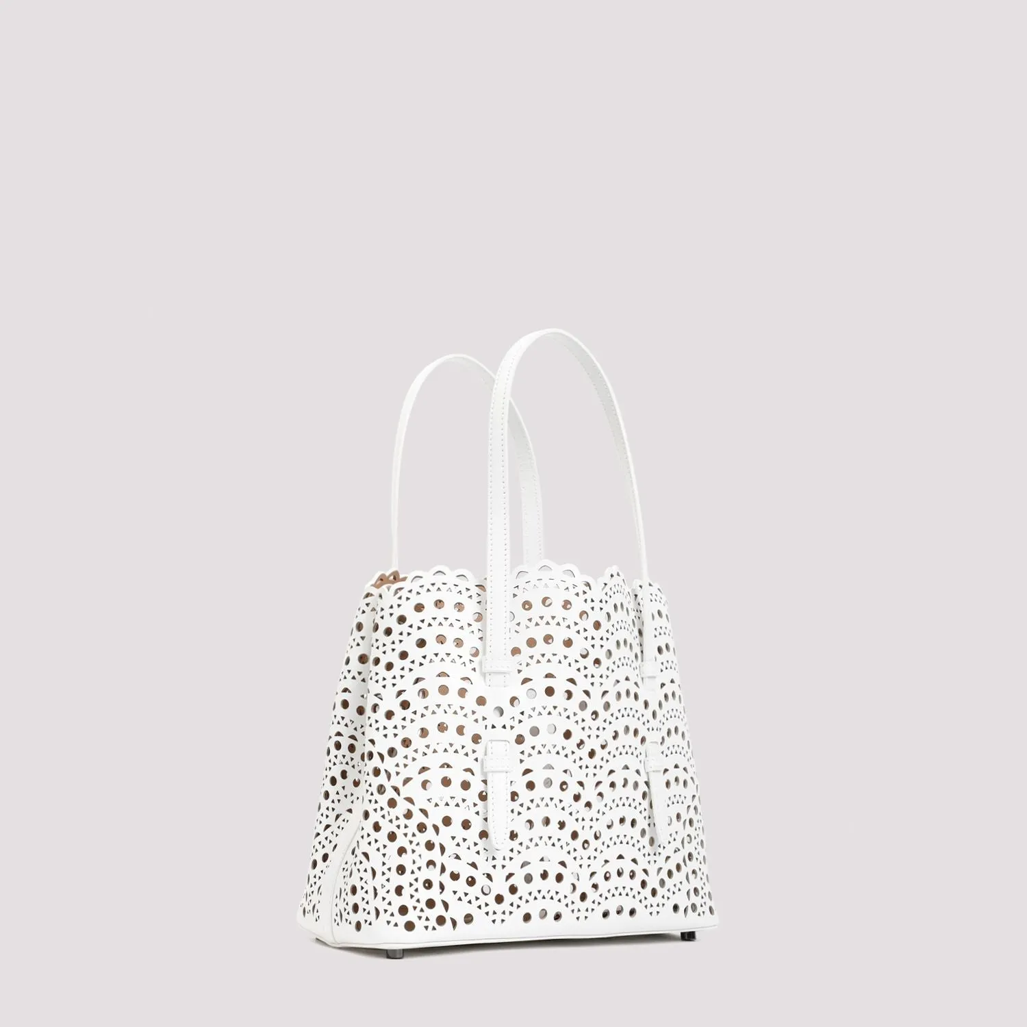 ALAIA Mini Leather Tote Bag - 25CM