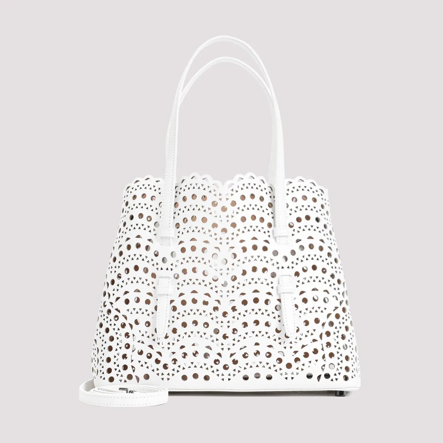 ALAIA Mini Leather Tote Bag - 25CM