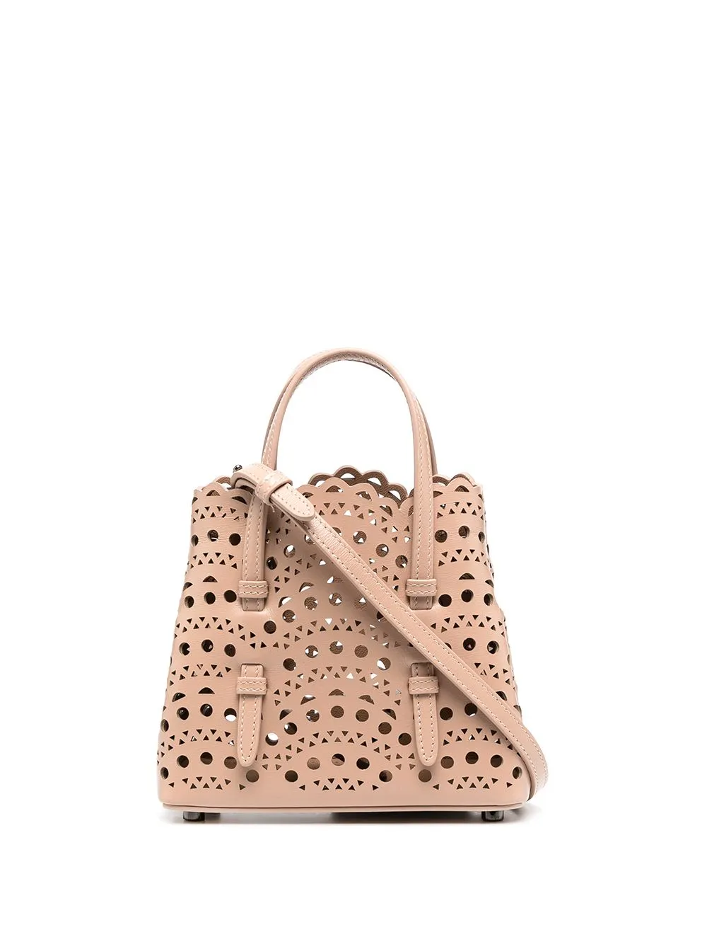 ALAIA Mini Leather Tote Handbag