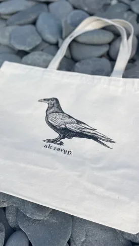 Black AK Raven Market Tote. $30.00