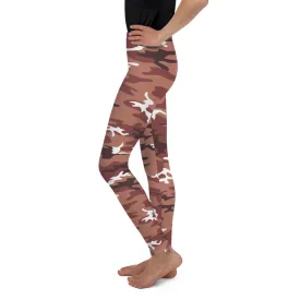 Brown Camo Youth Leggings