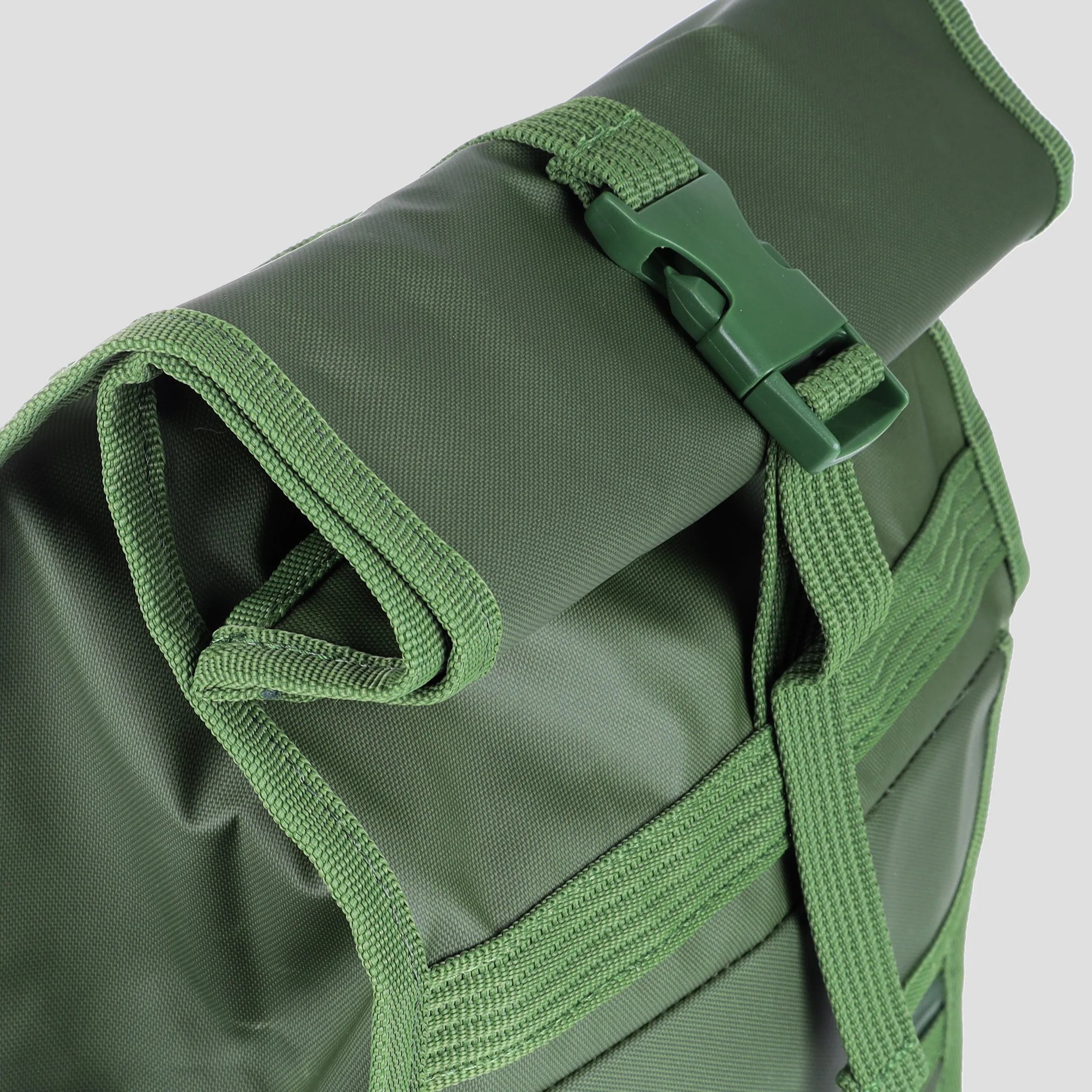 Eco Monochrome Rolltop Backpack Mini Green