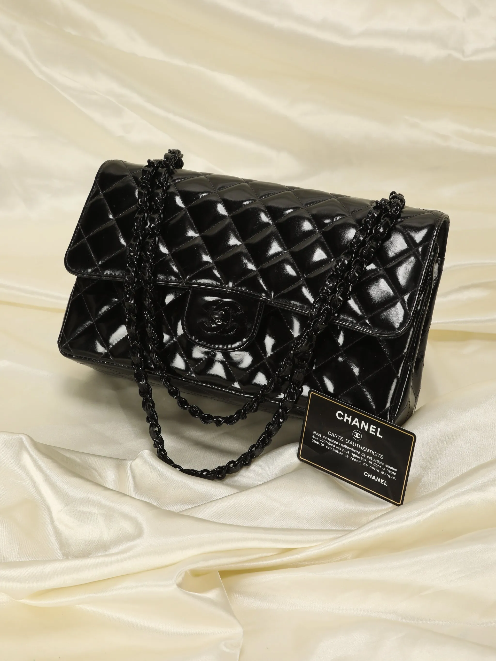 Extremely Rare CL Patent All Black Flap Bag