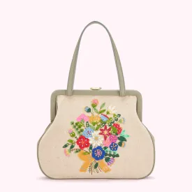 GRANITE FLORAL BLOOMS EVIE HANDBAG