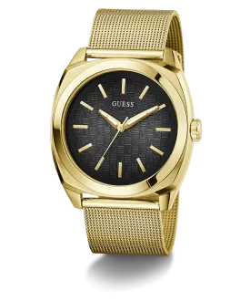 GUESS Mens Gold Tone Analog Watch