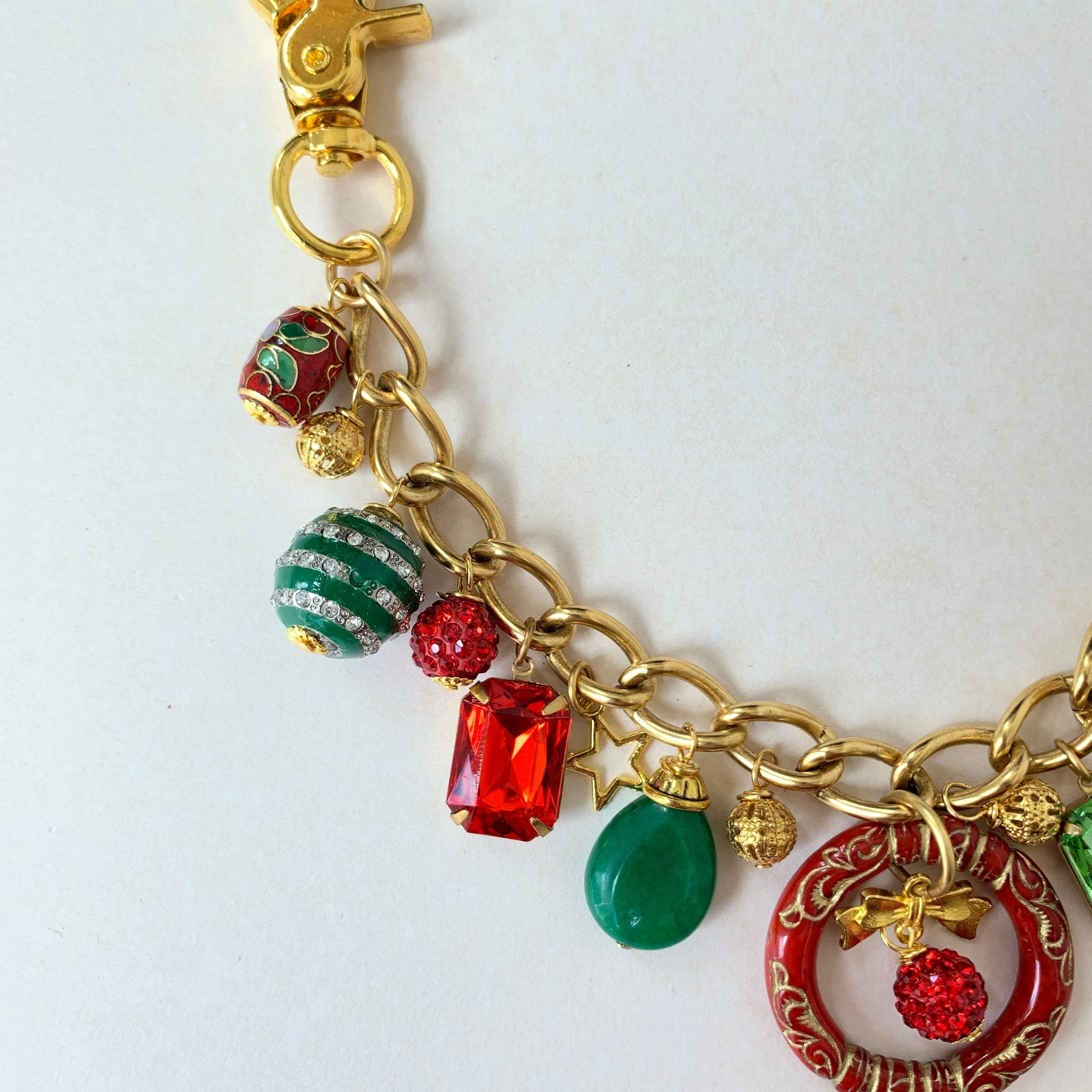 Happy Holidays Chain Bag Charm