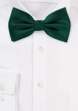 Hunter Green MicroTexture Bowtie