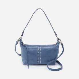 Laguna Crossbody in Buffed Leather - Azure