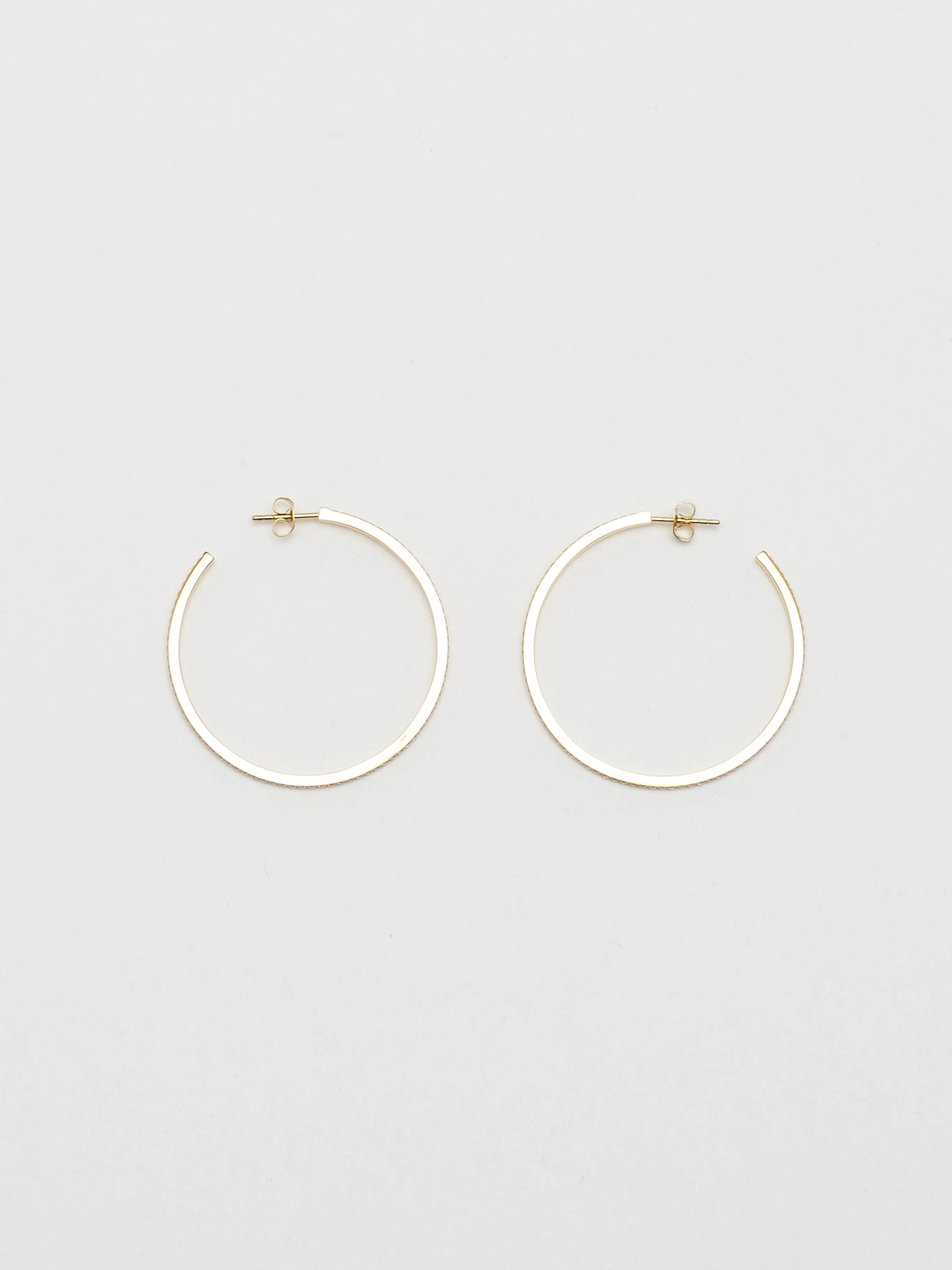 Large Diamond Hoops