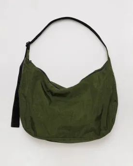 Large Nylon Crescent Bag - Bay Laurel