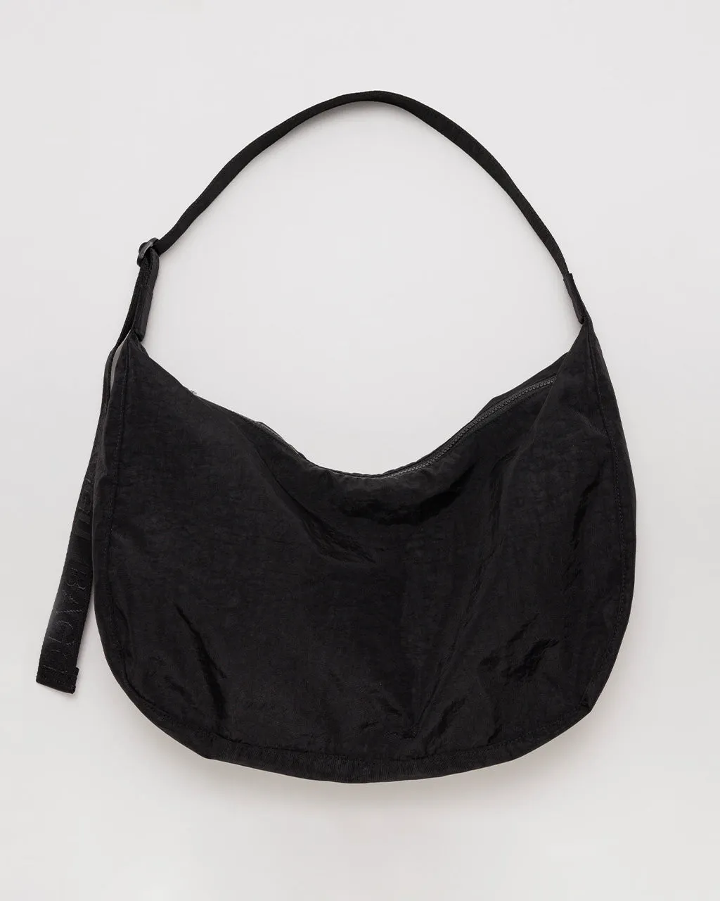 Large Nylon Crescent Bag - Black