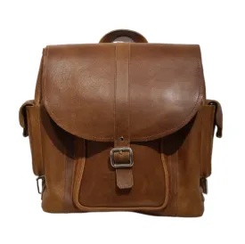 Men's Leather Tannery Backpack - Tan