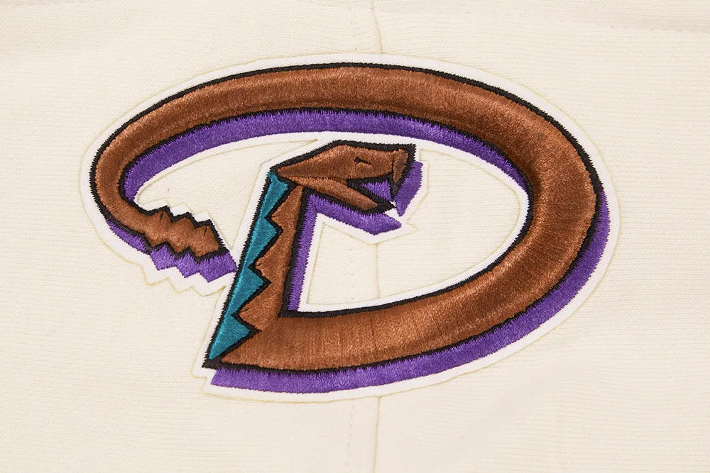 MLB ARIZONA DIAMONDBACKS RETRO CLASSIC MEN'S PO HOODIE (EGGSHELL/ PURPLE)