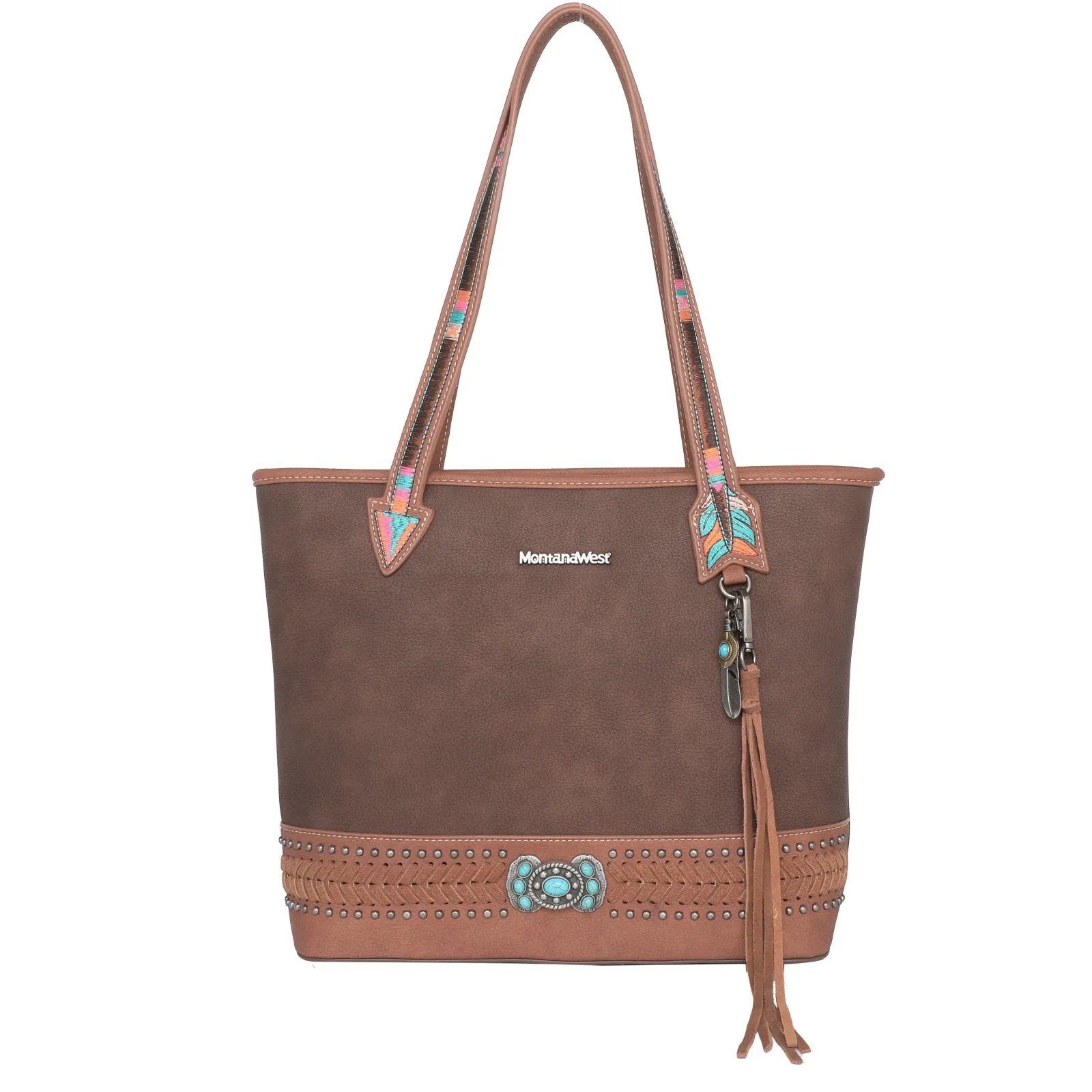 MW1112G-8317 Montana West Concho Collection Concealed Carry Tote