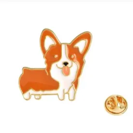 Pin: Red corgi