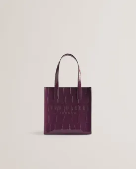 Reptcon Croc Effect Small Icon Bag Maroon