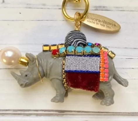 Rhinoceros Bag Charm