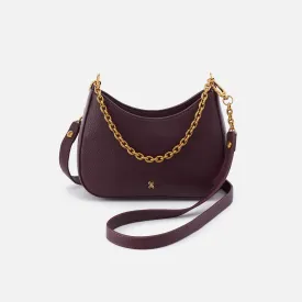 Rosa Crossbody in Pebbled Leather - Ruby Wine