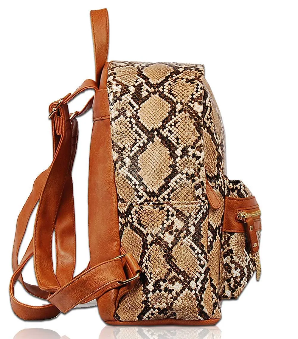 Sierra Reptilian Skin Look Backpack BP1738