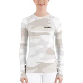 UPF 50 LONG SLEEVES RASH GUARD WHITE CAMO