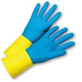 West Chester 33224 22mil Blue Neoprene over Yellow Latex- Economy