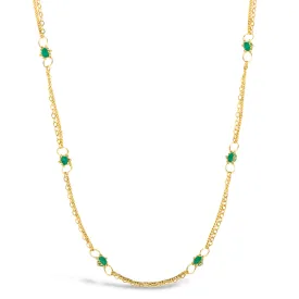 Whisper Chain Necklace in Emerald