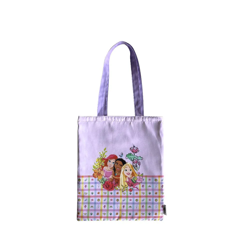 Zippies Lab Disney Princess Floral Plaid Reverso Tote